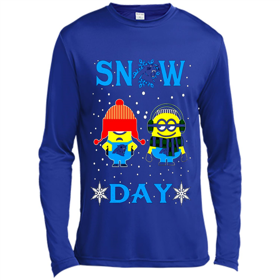 Snow Day Shirt For Carolina Panthers Vs Minion Fans pingpong