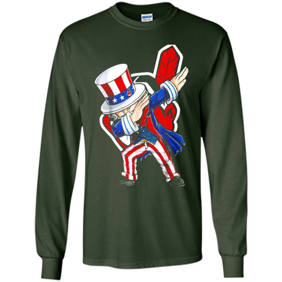 MLB CLEVELAND INDIANS UNCLE SAM DABBING INDEPENDENCE DAY
