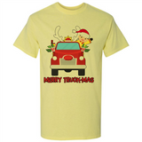 Merry Truck-Mas Christmas Fire Truck Cute Reindeer Sporty - Shirt