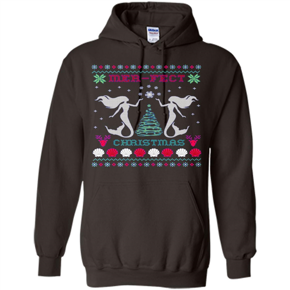 Mermaid Mer-Fect Ugly Christmas Sweater - Hoodie
