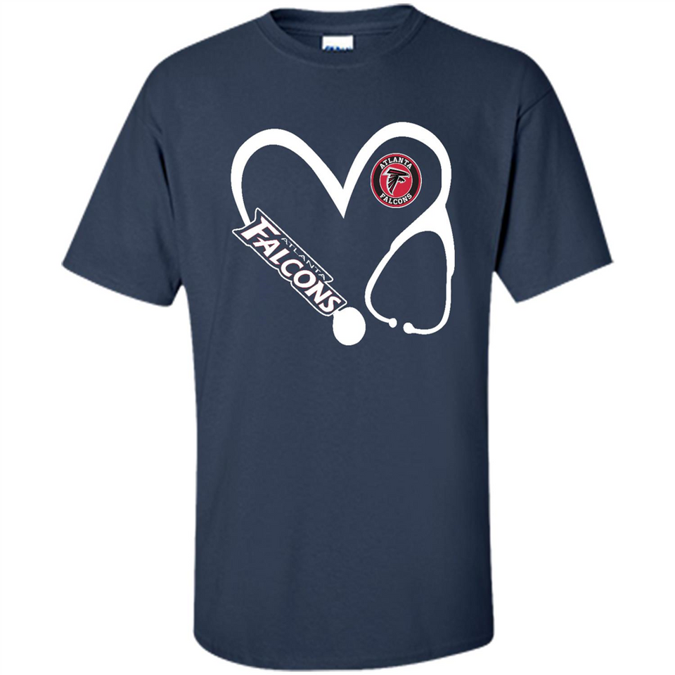 Stethoscope Heart Love Atlanta Falcons For Football Lovers
