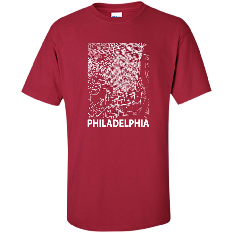 Philadelphia Pennsylvania City Map Souvenir