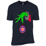 GRINCH HAND HOLDING CHICAGO CUBS GLITTER CHRISTMAS PINGPONG