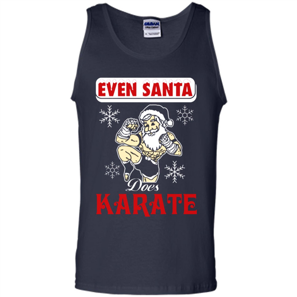 Even Santa Does Karate - Funny Karate - Tank Top