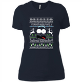 RICK AND MORTY-I TURNED MYSELF INTO A CHRISTMAS SWEATER MORTY UGLY XMAS SWEATER