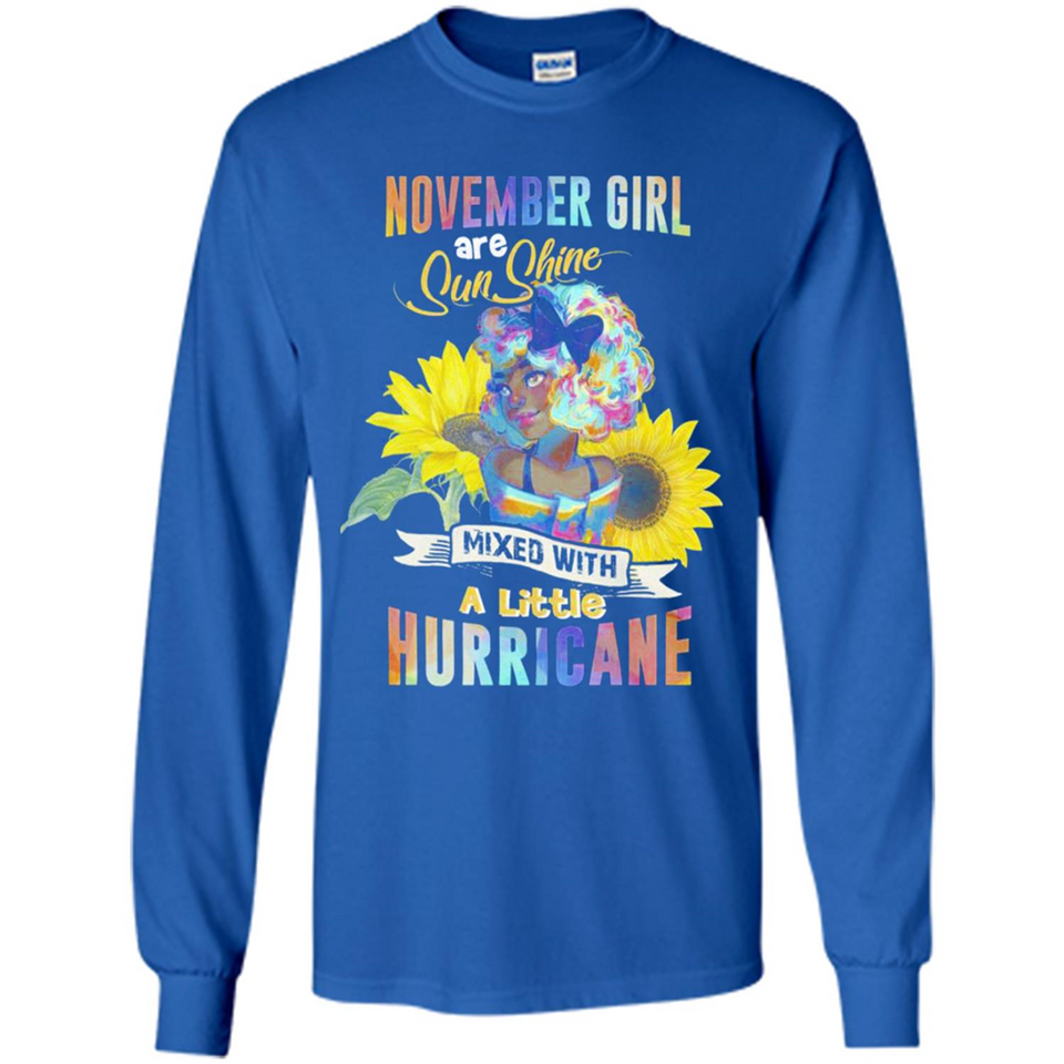 November Girls Sunflower - Long Sleeve T-Shirt