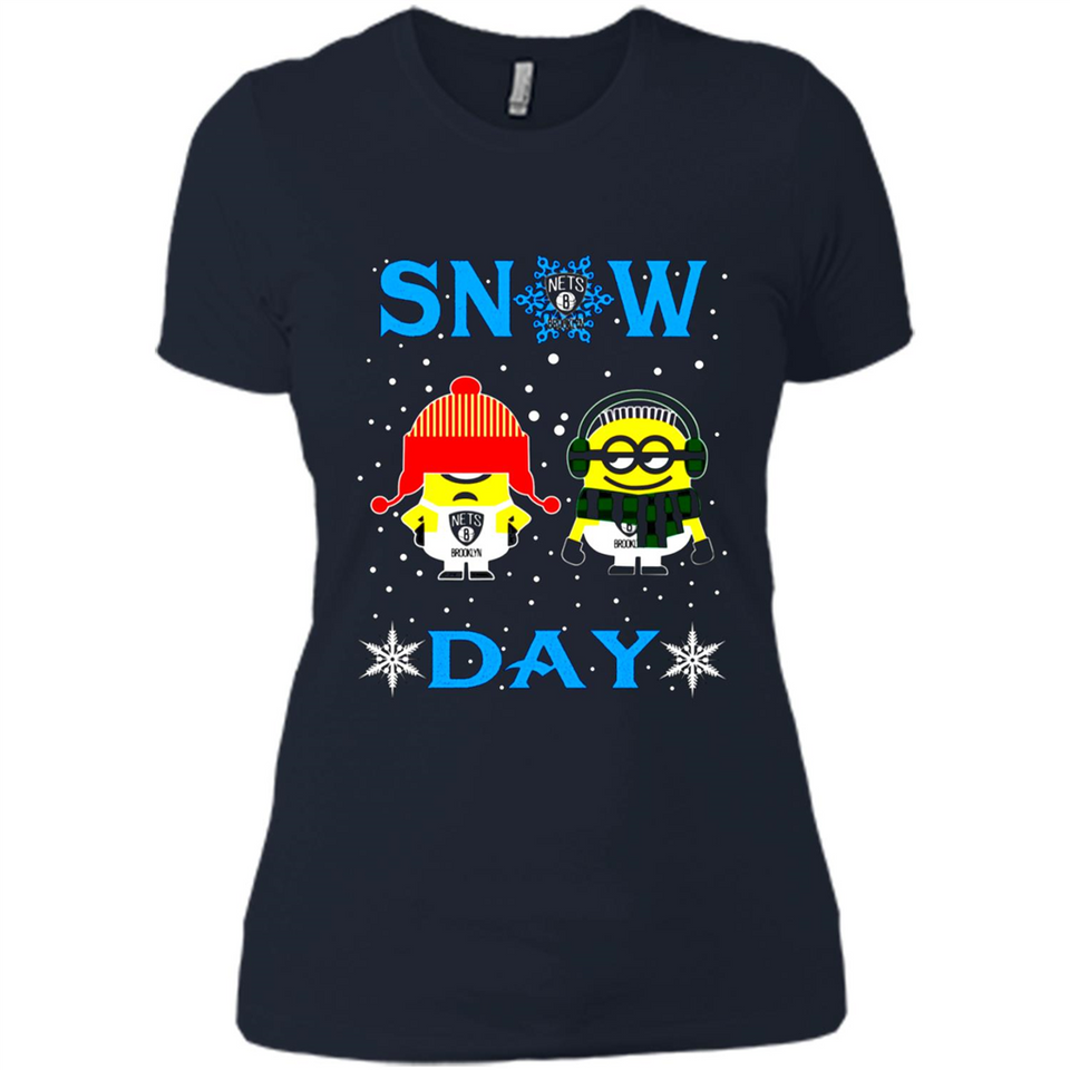 Snow Day Shirt For Brooklyn Nets Vs Minion Fans pingpong