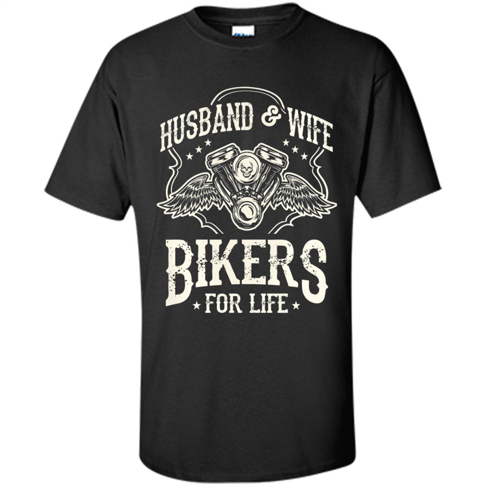 Husband & Wife Biker For Life Couple