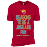 Reasons to be a Jacksonville Jaguars Fan Complete List on Back - Premium Short Sleeve T-Shirt