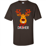 Dasher Reindeer Santa Claus Funny Xmas Holiday T-Shirt - Shirt