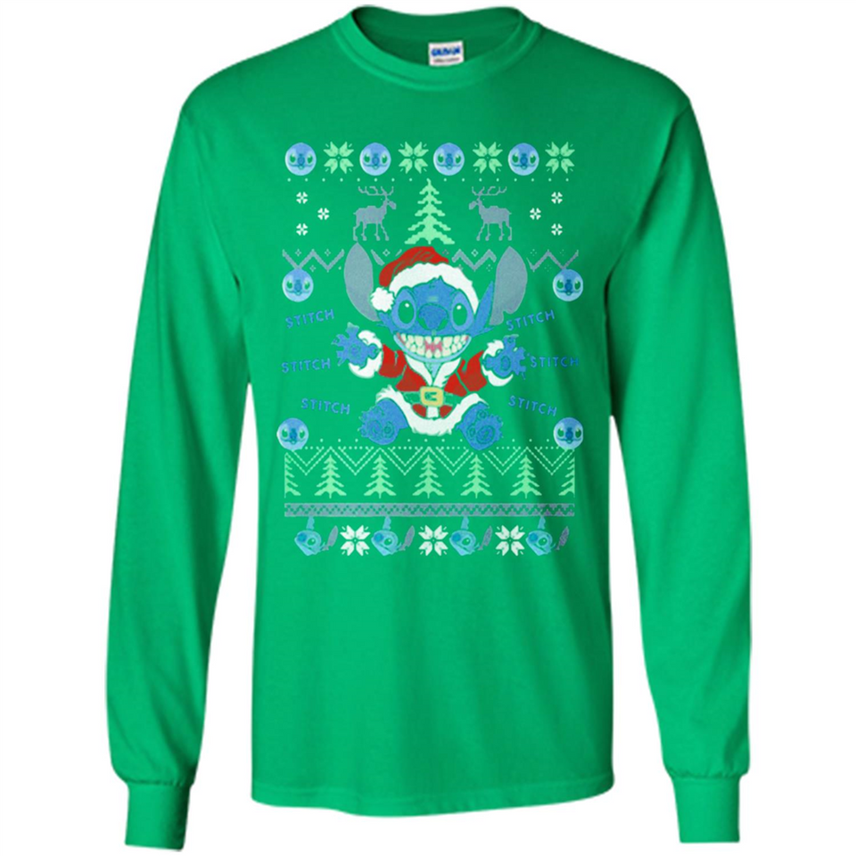 Stitch ugly christmas sweater - Long Sleeve T-Shirt