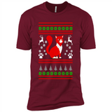 Christmas Ugly Sweater CUTE CATS UGLY CHRISTMAS SWEATERS - Premium Short Sleeve T-Shirt
