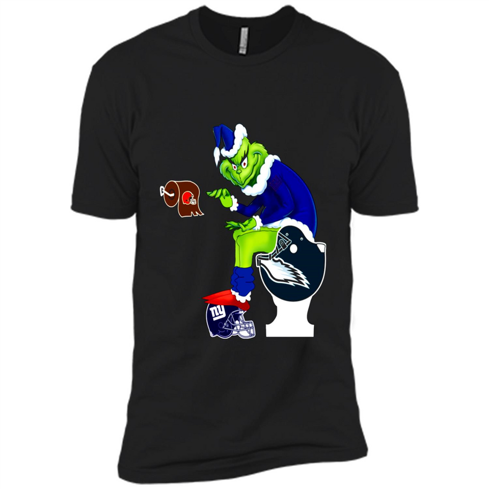 New York Giants Toilet Grinch Santa Claus Football Fan PINGPONG