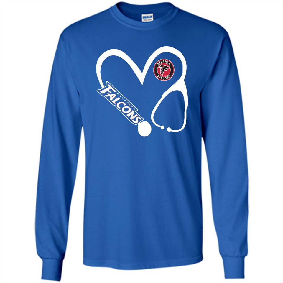 Stethoscope Heart Love Atlanta Falcons For Football Lovers