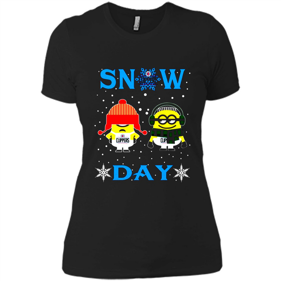 Snow Day Shirt For La Clippers Vs Minion Fans pingpong