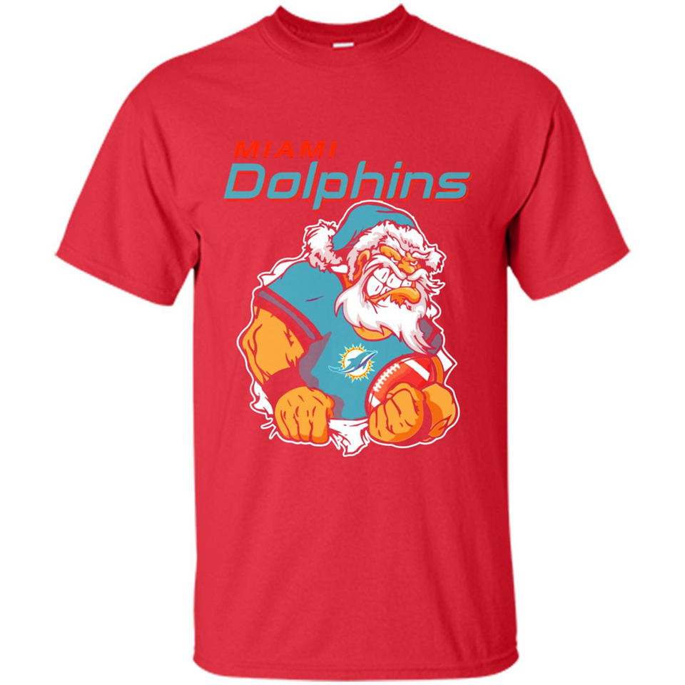 Grumpy Santa Claus Miami Dolphins Football Team PINGPONG