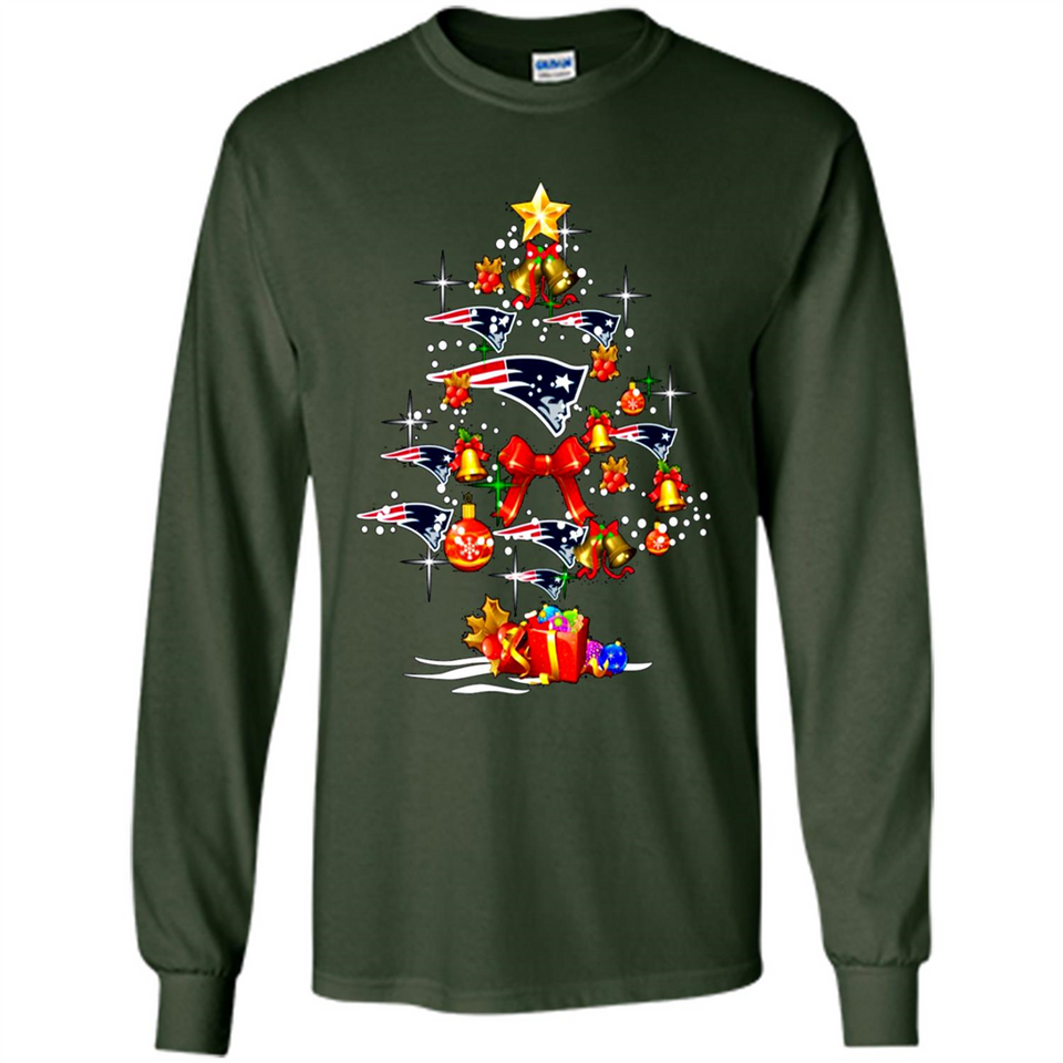 New England Patriots Christmas Tree sweater PINGPONG