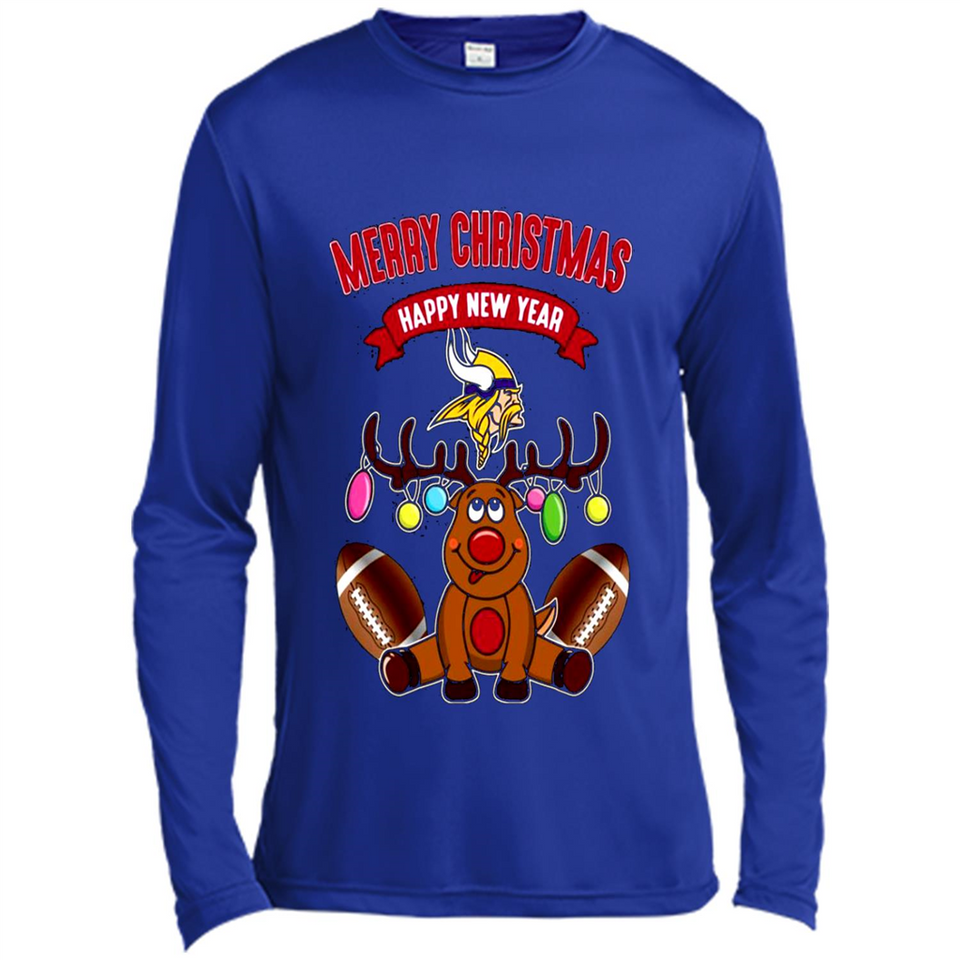 Minnesota Vikings NFL Reindeer Funny Merry Christmas And Happy New Year
