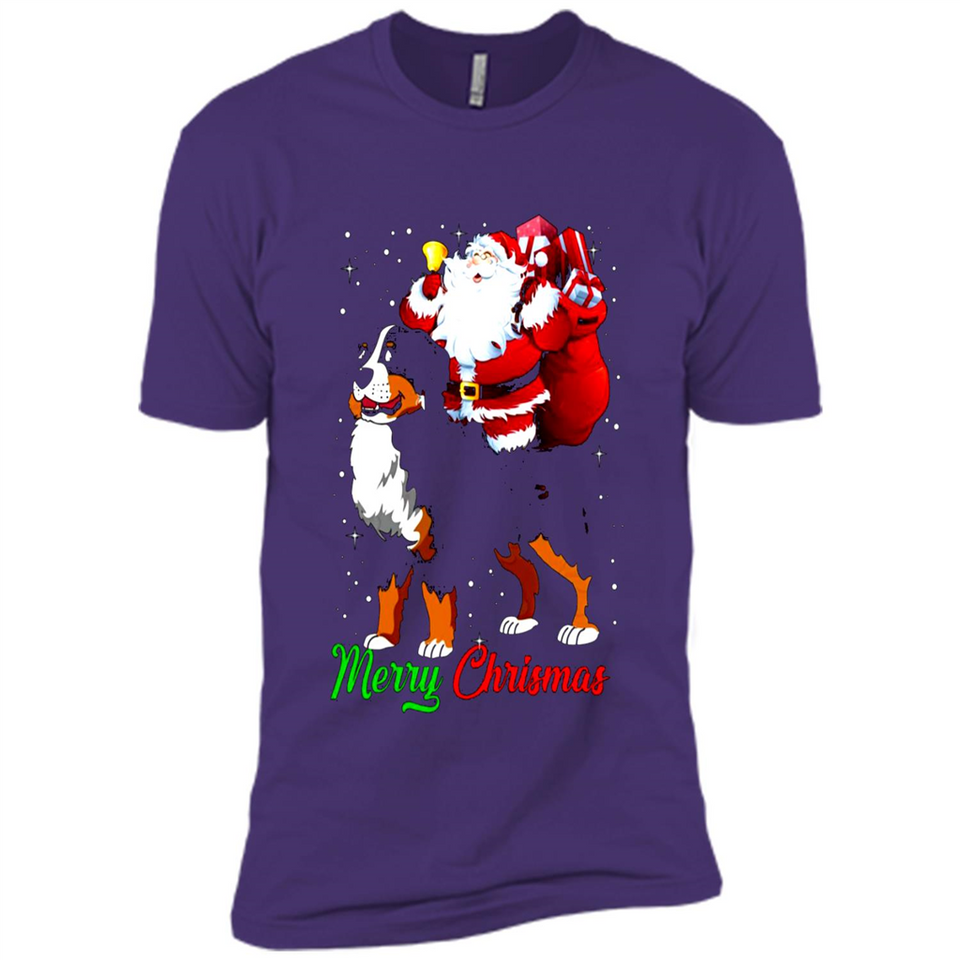 Merry Christmas Santa Claus With Big Dog sweater PINGPONG