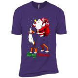 Merry Christmas Santa Claus With Big Dog sweater PINGPONG