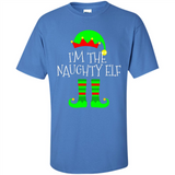 Matching Family Christmas Shirt Funny I'm The Naughty Elf Black mugs PINGPONG - Shirt