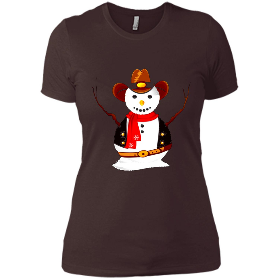 Snowman Cowboy Merry Christmas Xmas