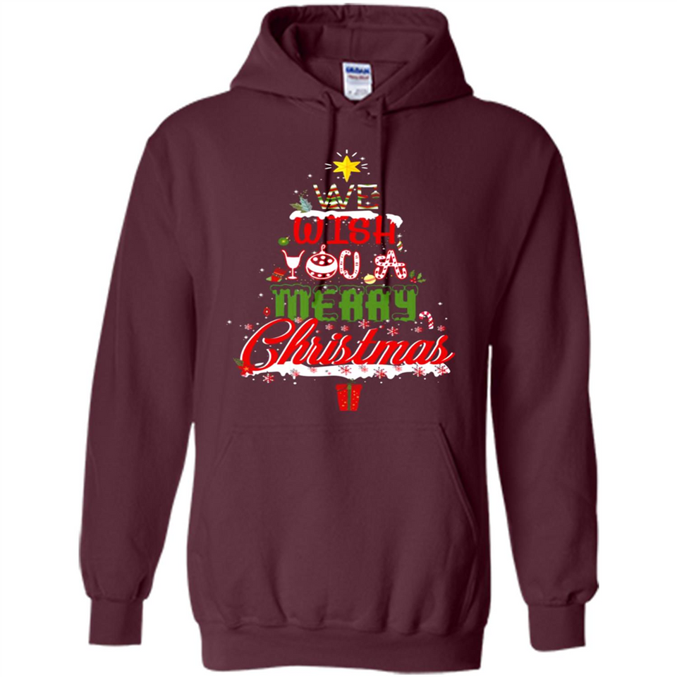 We Wish You A Merry Christmas Funny Pine Gift Sleeve - Hoodie