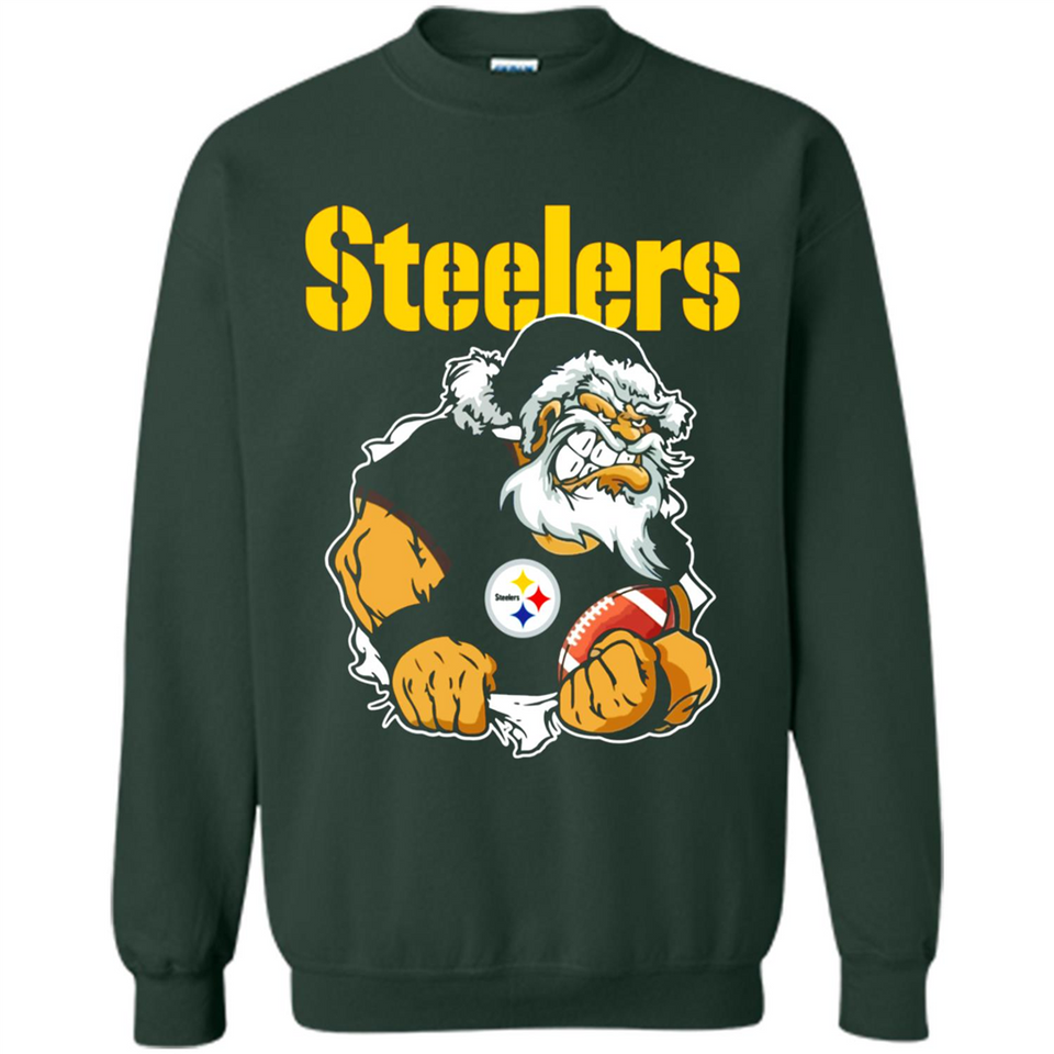 Grumpy Santa Claus Pittsburgh Steelers Football Team PINGPONG