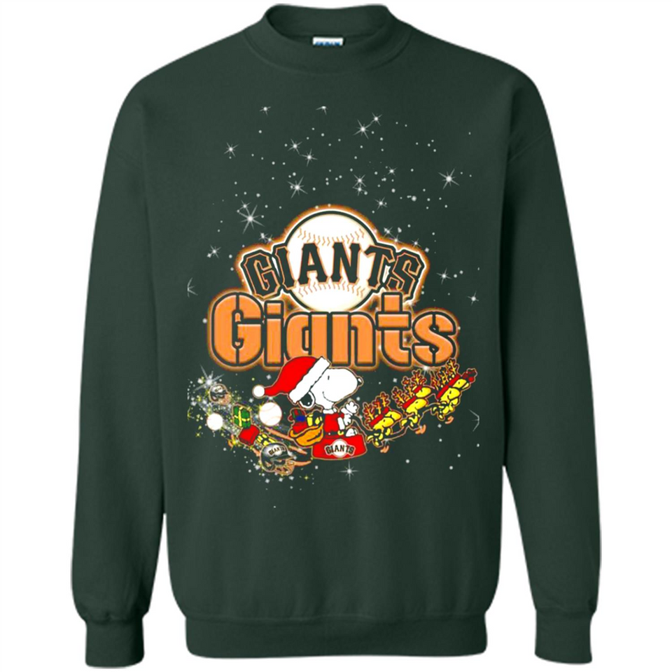 Snoopy Christmas San Francisco Giants - Sweatshirt