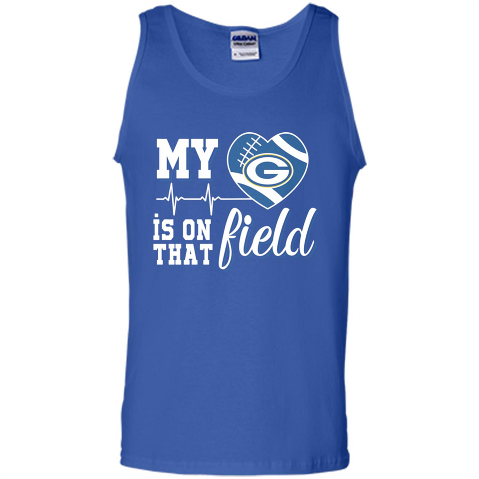 Green Bay Packers Football My Heart is on that Field - Tank Top