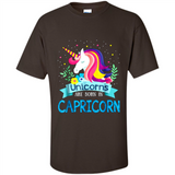 Unicorns are born in Capricorn Birthday Rainbow Gift Custom Ultra Cotton