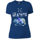 Grandma Bear Shirt Tribal Family Vacation & Camping Tee - Ladies' Boyfriend T-Shirt
