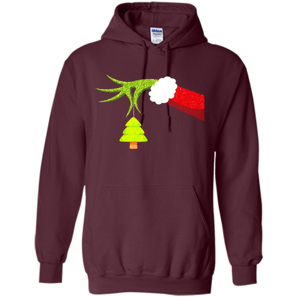 Funny Grinch Hand Holding Christmas Tree Ornament Christmas PING PONG