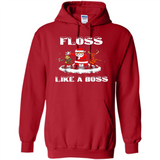 Floss Like A Boss Santa Flossing Dance Funny - Hoodie