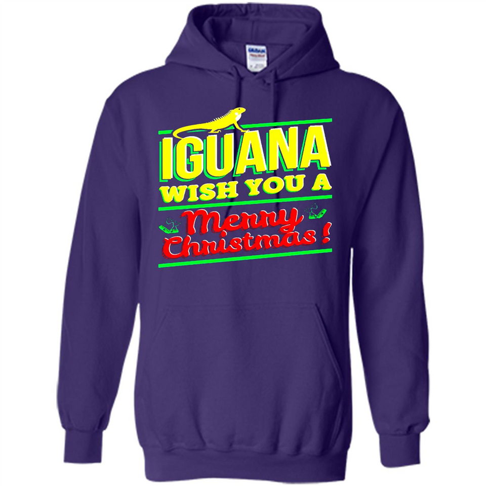 Iguana Wish You A Merry Christmas Animal - Hoodie