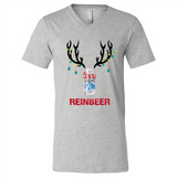 Coors Light Reinbeer Funny Beer Reindeer Christmas Sweatshirt - Canvas Unisex V-Neck