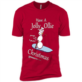 Snowman Snowboarder Tshirt Have Jolly Ollie Christmas
