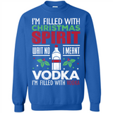Christmas Gift Shirt Christmas Spirit Vodka Santa - Sweatshirt