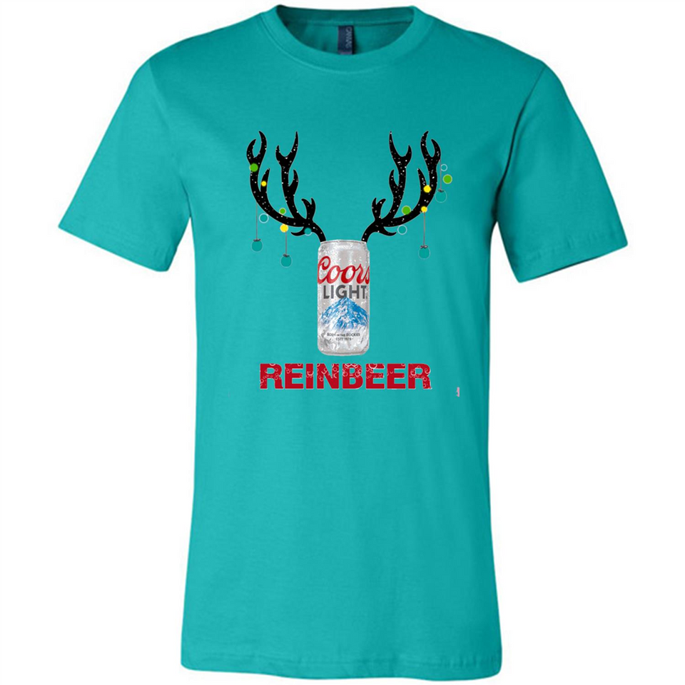 Coors Light Reinbeer Funny Beer Reindeer Christmas Sweatshirt - Canvas Unisex T-Shirt