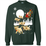 Christmas Santa Golden Retriever Sleigh For Labrador Retriever