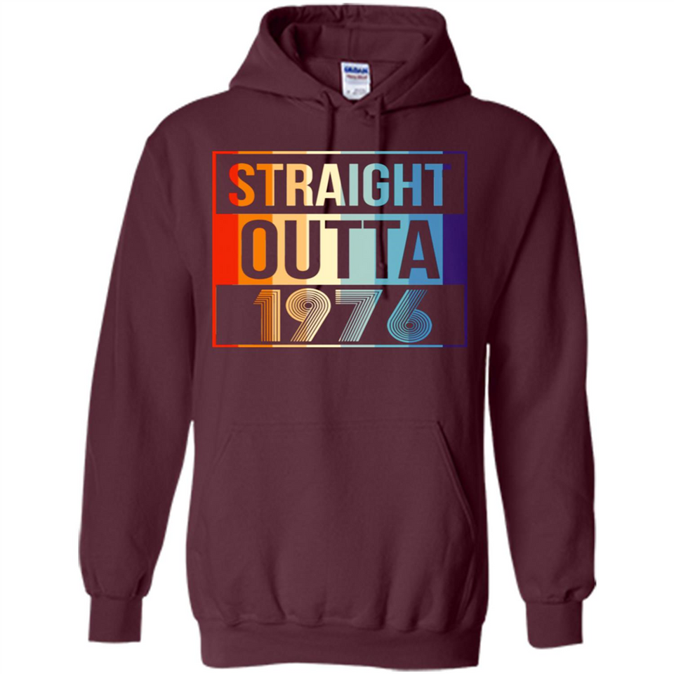 Retro Straight Outta 1976 42 Years Old - Hoodie