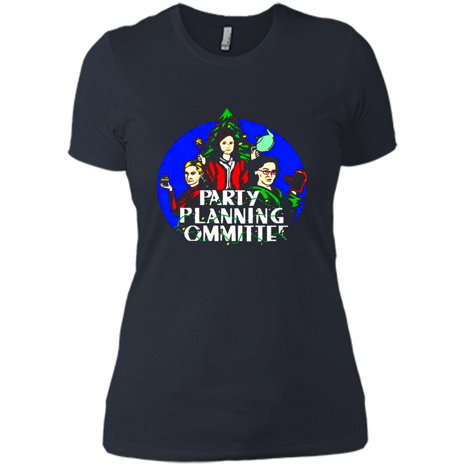 Party Planning Committee Christmas T-Shirt - Ladies' Boyfriend T-Shirt