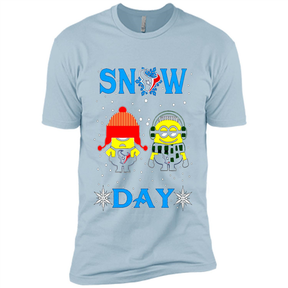 Snow Day Shirt For Houston Texans Vs Minion Fans pingpong