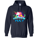 Unicorns are born in May Birthday Rainbow Gift Ladies Custom