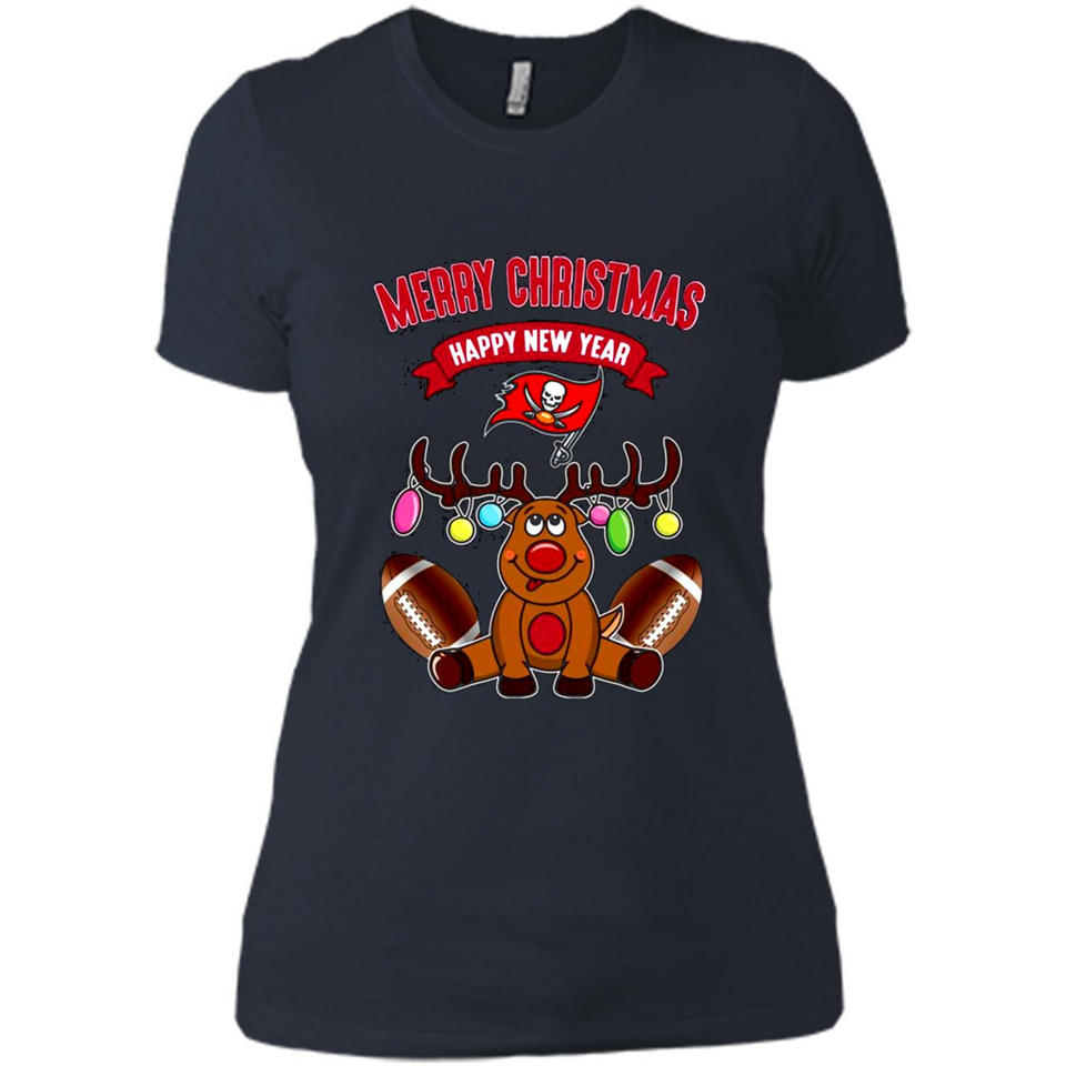 Tampa Bay Buccaneers NFL Reindeer Funny Merry Christmas And Happy New Year