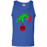 GRINCH HAND HOLDING AUBURN TIGERS GLITTER CHRISTMAS PINGPONG