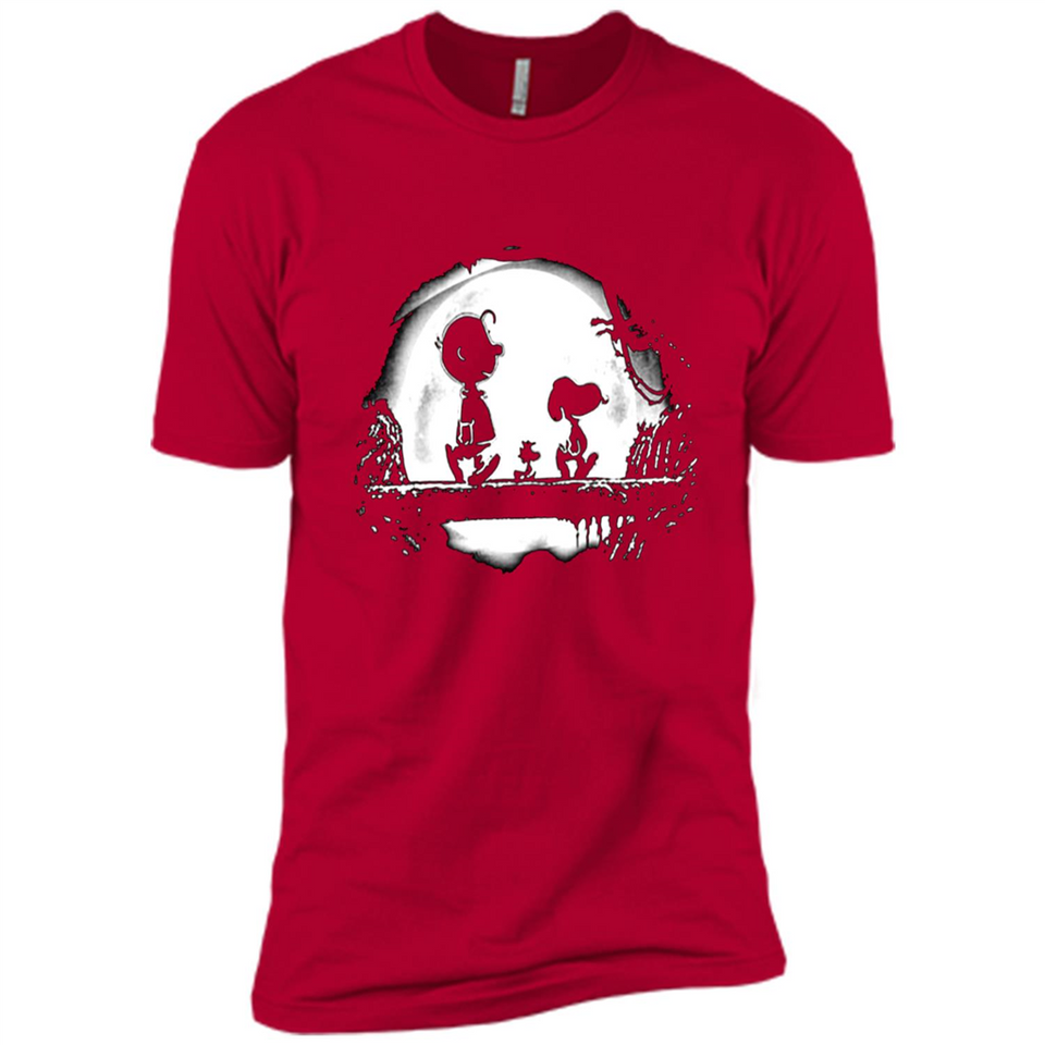 Snoopy The Peanuts Walking To The Moon