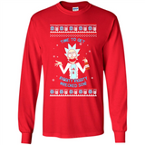 Rick and Morty Time to get Riggity Riggity Wrecked Son Christmas sweater - Long Sleeve T-Shirt