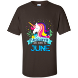 Unicorns are born in June Birthday Rainbow Gift Ladies Custom