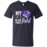 TCU Horned Frogs Football My Heart is on that Field - Men's V-Neck